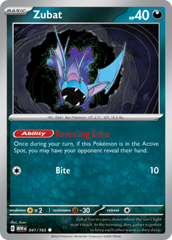 Zubat (041/165) Near Mint
