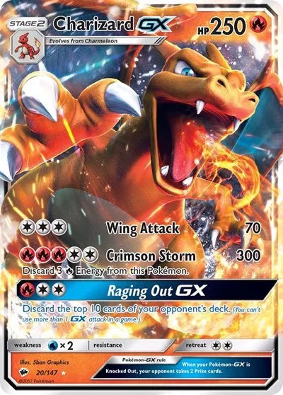 Charizard GX (20/147) Near Mint