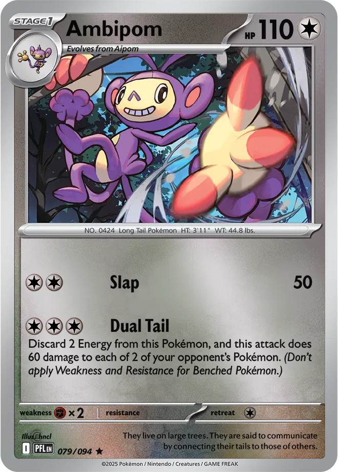 Ambipom (079/094) Reverse Holofoil Near Mint